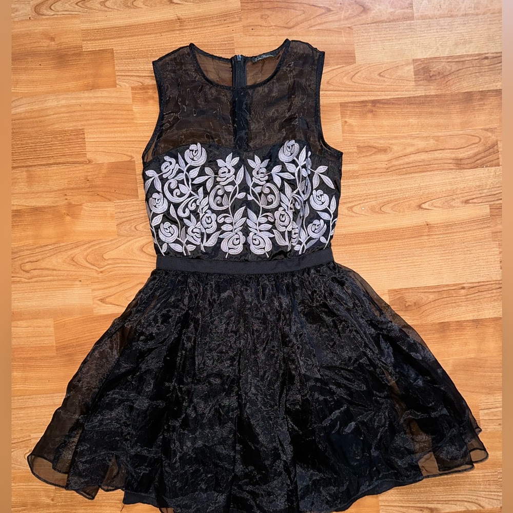 Vintage Kira Plastinina Limited Edition Desigher Black Dress S